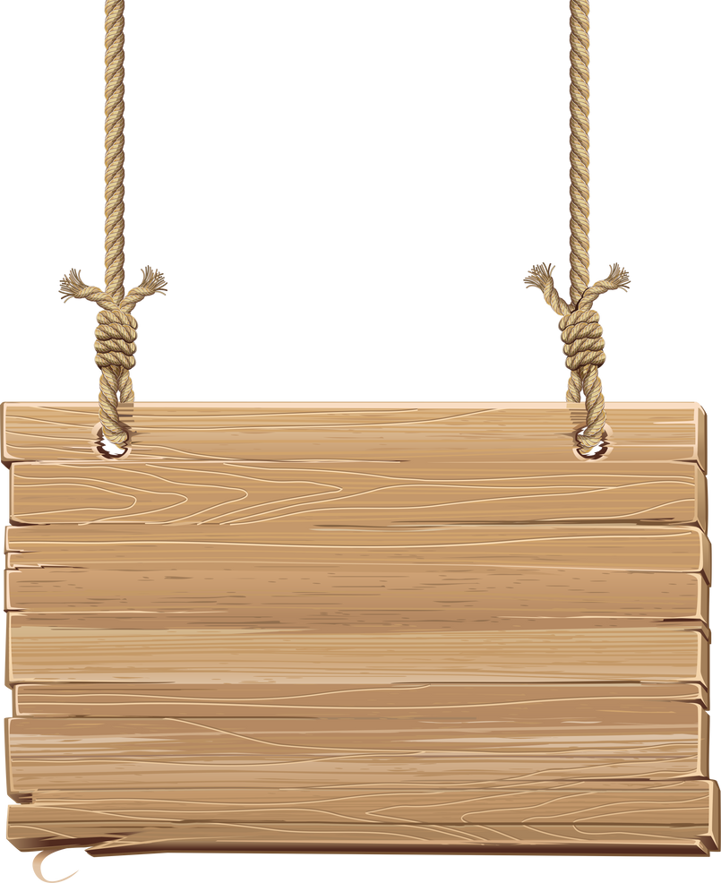 wood sign